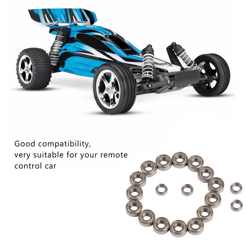 19Pcs Sealed Bearing Kit RC Car Metal Wheel Bearings for