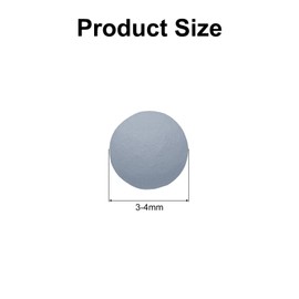 uxcell 3 Packs Replacement Shower Head Bead 3-4mm Shower Filter Beads Replacement Mineral Stone Bead for Water Softener Filtration Shower Head, Grey