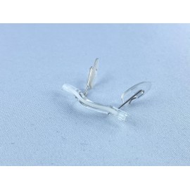 Original Universal Bridge with Stripes White 972 Nose Bridges & Comfort Pads for Switch It! Glasses - Perfect Fit, Skin-friendly, Durable, White