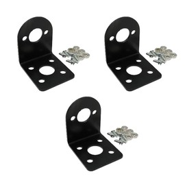 3pcs Motor Support Bracket, L Shape Motor Mounting Holder Micro DC Geared Motor Seat with Screws for 365 380 385 390 395 Motor