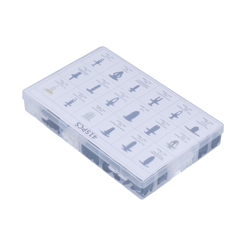 415pcs Car Retainer Clips Auto Plastic Fasteners 18 Kinds Push