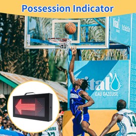 YZ LED Basketball Possession Indicator with Aluminum Frame,Portable Possession Arrow Basketball for Referees,Sports Electronic Equipment with Toggle Switch for Sports