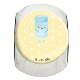 Mr. & Mrs. Panda Bonbonglas Beste Freunde Salz XL 2000ml - Geschenk, Tiere, Aufbewahungsglas, lustige Sprüche, Süßigkeitenglas, Snackdose, Keksedose,