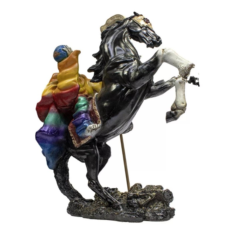 Imagen De Resina Santa Muerte Caballo 7 Potencias