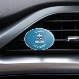 Mount Cleverest Everest Reading Book Funny Humor Car Air Freshener Vent Clip