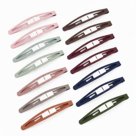 20 PCS Snap Hair Clips for Women, Metal Barrettes Non Slip Hair Pins, 2.95 x 0.55 Inch Colorful Hair Clips for Thick Thin Fine Hair, Styling Accessories for Girls Women