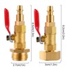 2pcs Brass Winterize Blowout Adapter 3/4 Internal and External Thread