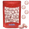 Peppermint White Face Starlights Hard Candy, Kosher, Individually Wrapped (Half-Pound)