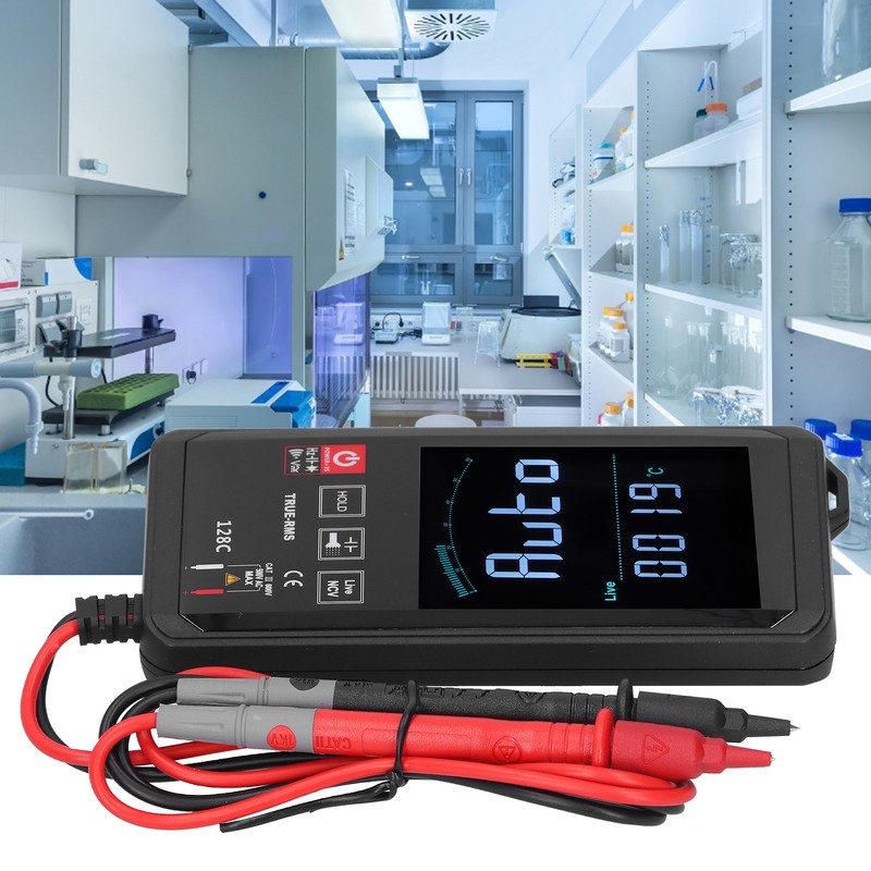 HY128C Intelligent Multimeter Touch Screen Digital Multi Display Frequency Temperature