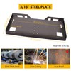 Skid Steer Attachment Plate, 1/4" Thick Universal Skid Steer Mount