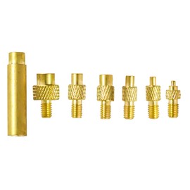 M2-M6 Brass Inserts for 3D Printing, Nuts, Screws, Bolts - w/7 Welding Tips & Soldering Adapters (Heat Set Insert Tips)