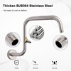 HarJue S Shaped Shower Arm, High Rise Shower Head Extension