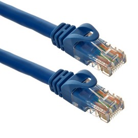 Cat6 RJ45 Patch Ethernet LAN Network Cable - 75 ft Blue Color