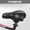 Hmseng Bicycle Saddle, Soft Shock Absorbing Breathable Bicycle Saddle with