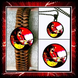 JOE PERRY AEROSMITH SET OF THREE  BRACELET NECKLACEPIN