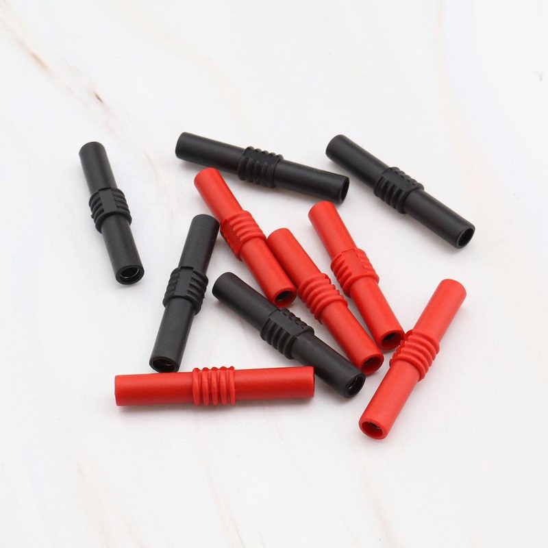 EMSea 10pcs Insulated 4mm Banana Female to Female Jack Socket