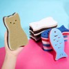Haskoss 8 Pcs Kitchen Scrubs Sponge Cat Fish Cleaning Sponge