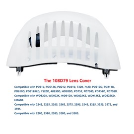 ARYEIELLSOW 108D79 Garage Door Opener Light Lens Cover for Belt Or Chain Drive Operator K108D0079M, 2pcs