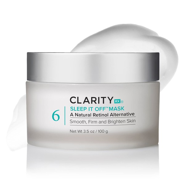 ClarityRx Sleep It Off Retinol Alternative Anti-Aging Face Mask, Natural Plant-Based Leave-On Moisturizer with B Vitamins, Minimizes Dark Spots, Fine Lines & Wrinkles (3.5 oz)