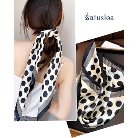 Neck Scarf For Womens Silky Head Scarves Hair Bandanas Square Scarf Fashion Accessories lightweight 27.5 * 27.5inch-2