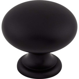 Top Knobs M285 Somerset II Collection 1-1/4" Mushroom Knob, Flat Black