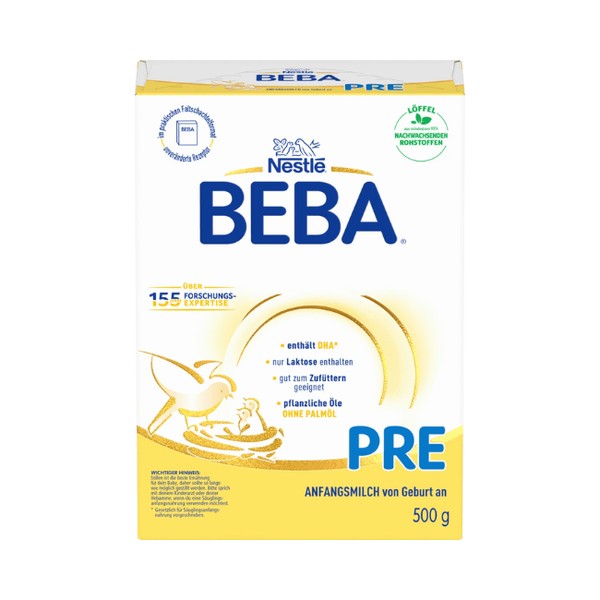 Nestlé BEBA Anfangsmilch Pre von Geburt an 500 g