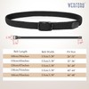 WERFORU Stretch Belts for Men Elastic Woven Braided Belt 1