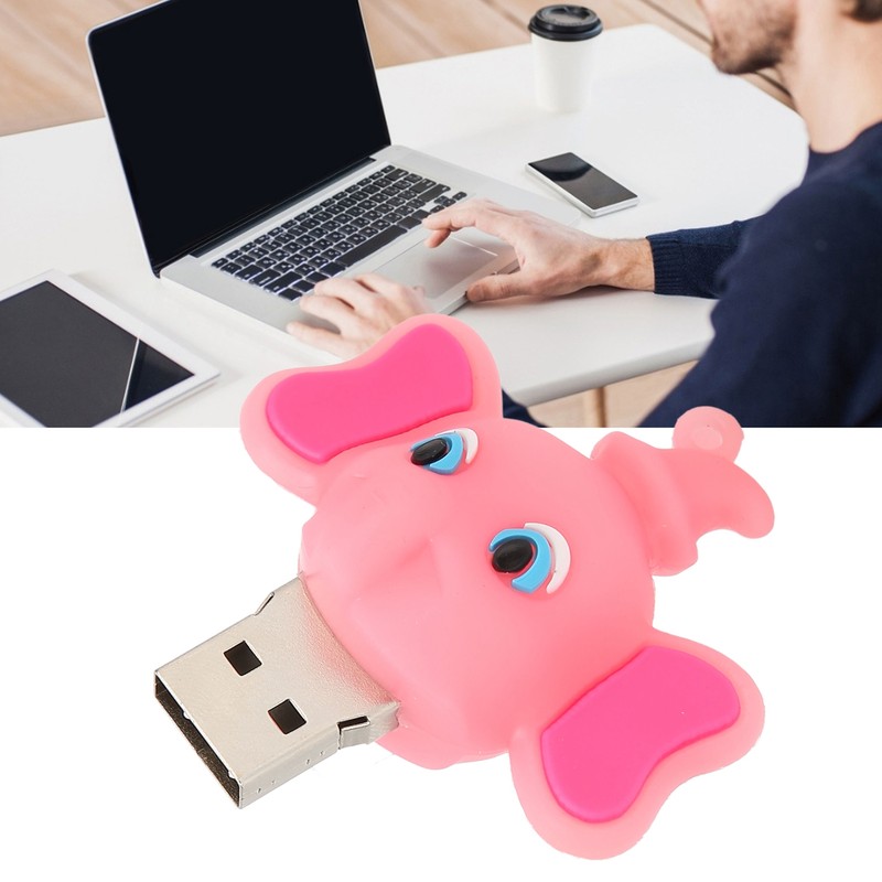 Cartoon U Disk Compatible Optional Memory Cute Elephant Memory Stick