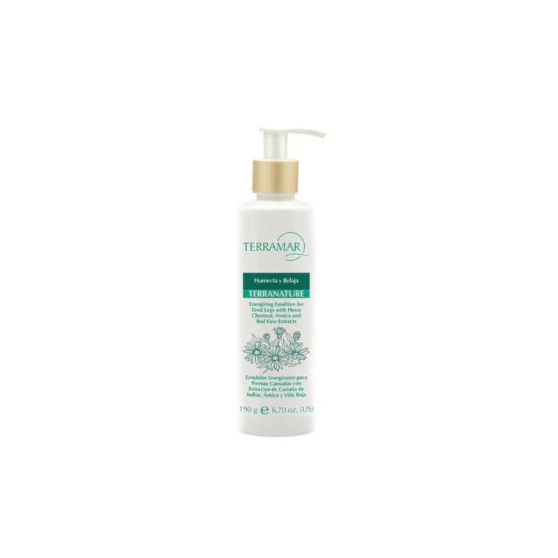 Terramar Terranature Emulsión Energizante para Piernas Cansadas, con Árnica, Castaño