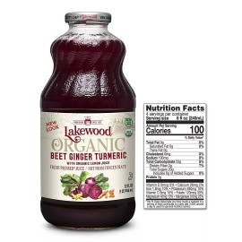 Lakewood Beet Ginger Turmeric, Fresh Pressed (32 Oz, 6 Pack)
