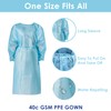 Personal Touch 20 Pack Disposable Isolation Gowns - Blue Level