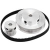 Zeelo 2PCS Set GT2 Synchronous Wheel 20&60 Teeth 5mm Bore
