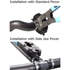 Oetiker 10100037 Zinc-Plated Steel Hose Clamp, Double Ear, Clamp ID Range 26.3 mm (Closed) - 31 mm (Open) (Pack of 100)