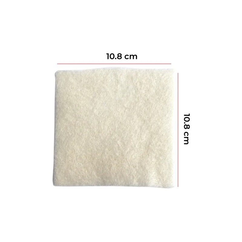 Apósito Antibacteriano De Alginato Con Plata 10x10 Cm 5 Pzs