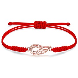 JENDEAR SHINE Rope Bracelet for Women Girls, Hand Braided Chain with Cubic Zirconia Charm, Mother's Day, Birthday, Graduation, Friendship Jewellery, Gift, Copper