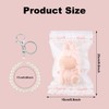 Tinoaly Clear Figure Display Bag with Keychain for Plush Dolls,