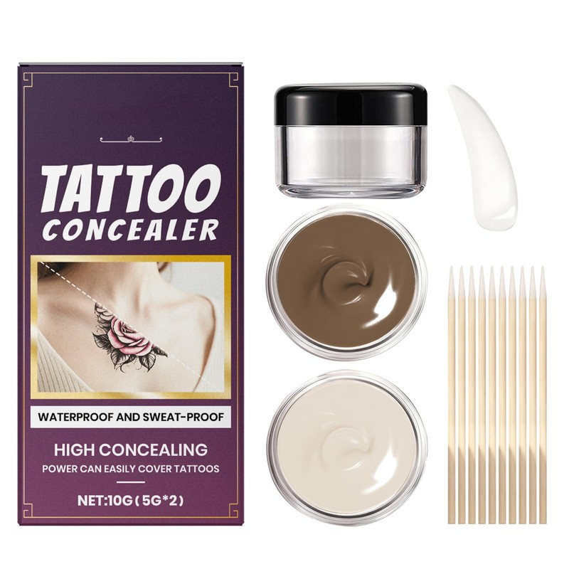 Kit Profesional de Cobertura para Tatuajes, Maquillaje Corrector | Para