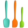 Silicone Spatula 3-piece Set, Ergonomic Handle High Heat-Resistant Spatulas, Non-stick