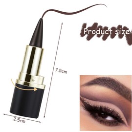 SHUOHONG Pack of 2 Matte Quick-Drying Eyeliner Waterproof, Long Lasting Waterproof Pens, Quick Drying Eyeliner Pen, for Everyday Lasting Eye Make-Up (Brown)