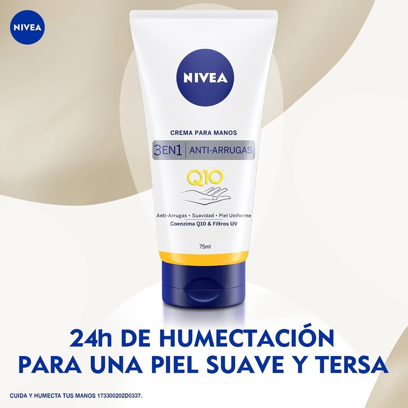 NIVEA Nivea Crema De Manos Anti-arrugas Q10 75ml, color, 75