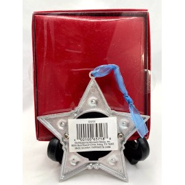 Studio Decor NEW In Box Metal Mini Photo Silver Star Christmas Ornament By Studio Decor