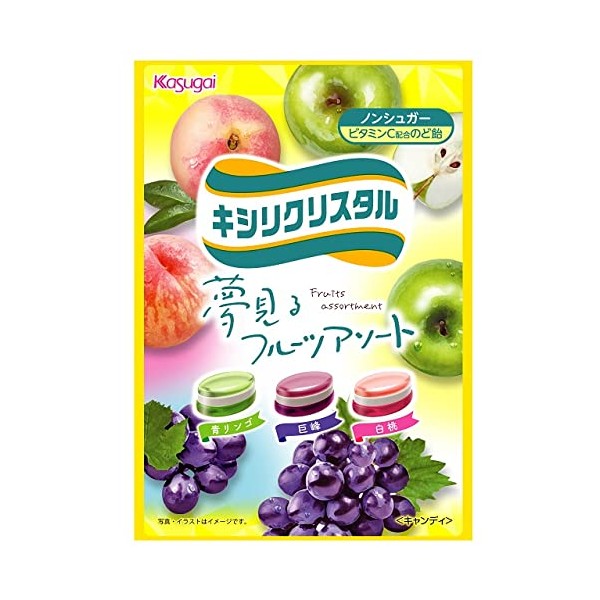 春日井 キシリクリスタル フルーツアソートのど飴67g×6袋