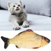 Electric Fish Cat Toy Plush Moving Wagging Jumping Automatic Simulation