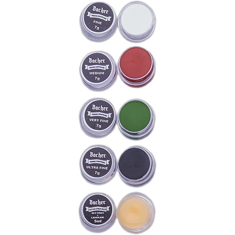 BACHER Honing Compounds Kit - 4 x 7g Polishing Compound