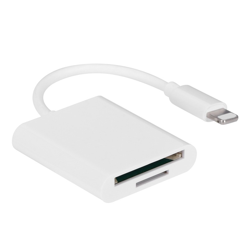 For IOS to Storage/Memory Card Reader 2 in 1 Dual