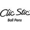 BIC Clic Stic Black Retractable Ballpoint Pens, Medium Point (1.0mm),