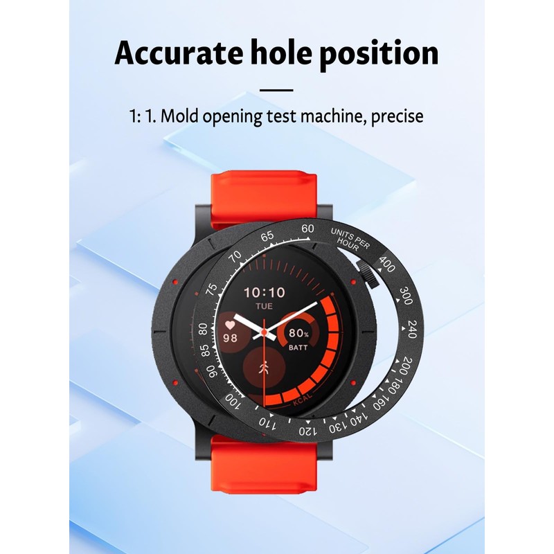 Watch Bezel for CMF Watch 3 Pro Smartwatch,UYRUREL Premium Plastic
