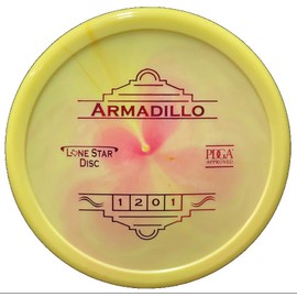 Lone Star Disc Bravo Armadillo | Straight Disc Golf Approach Disc | Artist 170g+ | Flexible Plastic with Great Grip | Perfect for Short Approach Shots | Colors May Vary