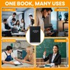 Iconikal Address and Telephone Book, Black, 8 x 5 inches,