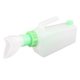 32oz/1Liter Portable Leakproof Women Urinal Without Lid Plastic Pee Urine Bottle Container Bed Pan for Elderly, Disabler,Travelers, Kids